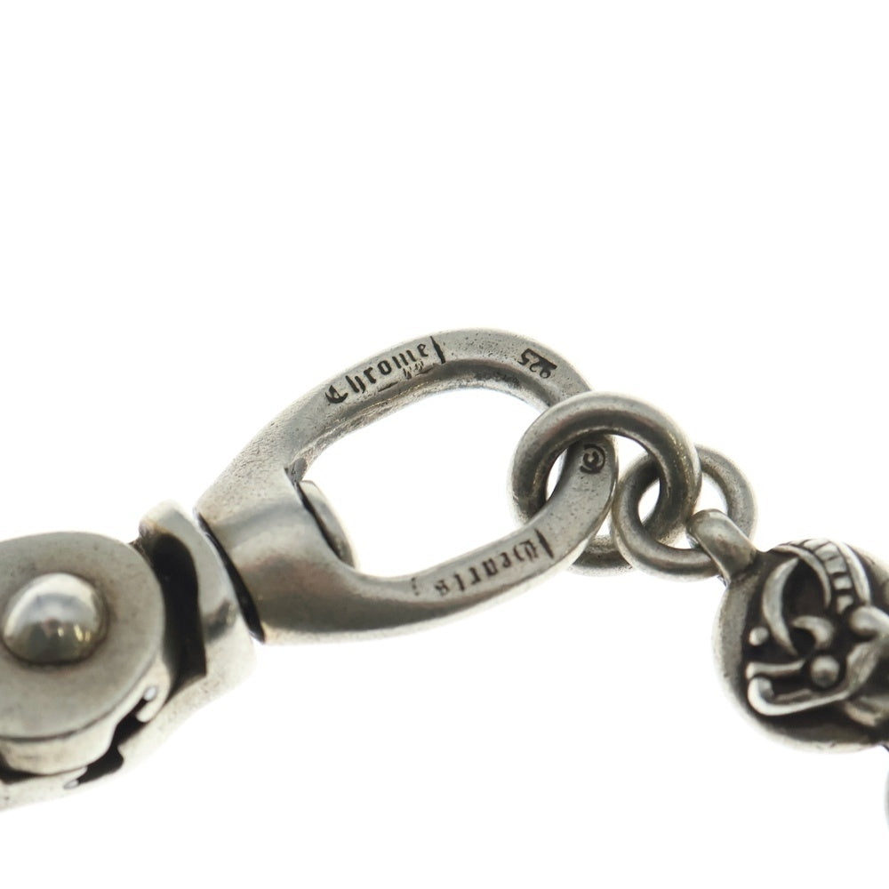 CHROME HEARTS(クロムハーツ) 2BALL LONG-T/2クリップロング#2ケルティックボール ウォレットチェーン シルバー