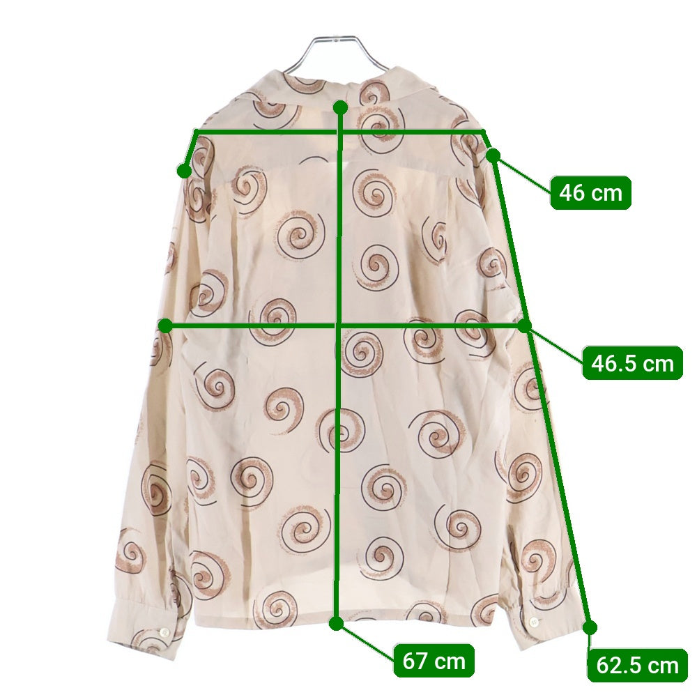 VINTAGE(ヴィンテージ) 50S VINTAGE ヴィンテージ アトミック オープンカラー 長袖シャツ ベージュ