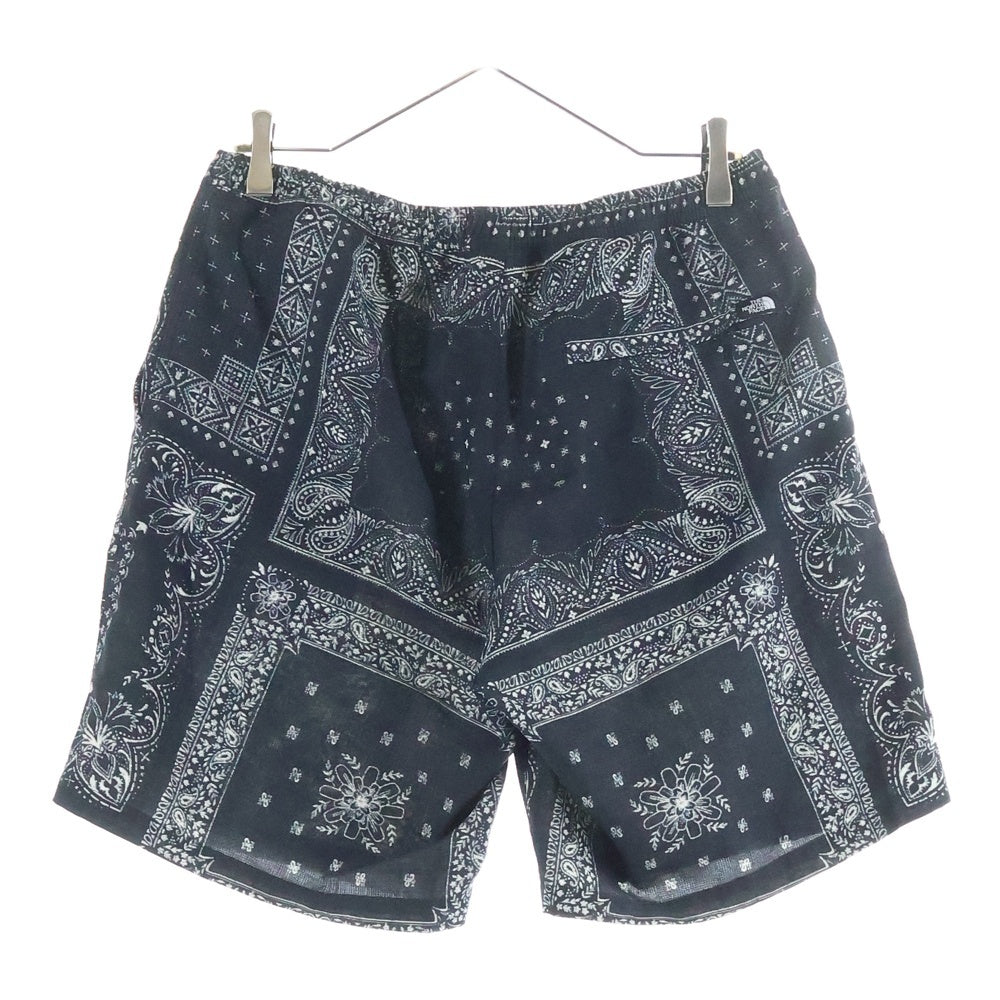 THE NORTH FACE(ザノースフェイス) ALOHA VENT SHORT バンダナ柄 アロハ ベンチショートパンツ ハーフパンツ ブラック NB42330