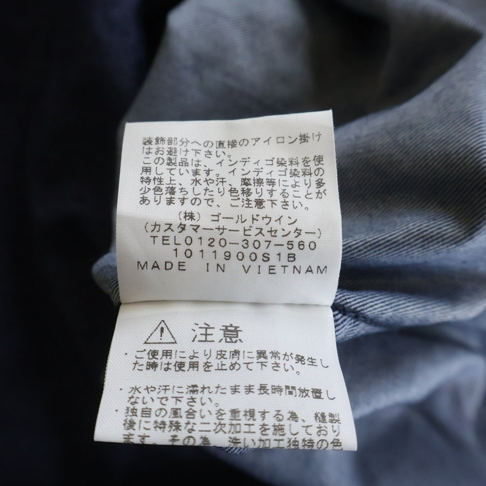 THE NORTH FACE(ザノースフェイス) L/S NYLON DENIM NUPTSE SHIRT ナイロン デニムヌプシ 長袖シャツ インディゴ NR72130