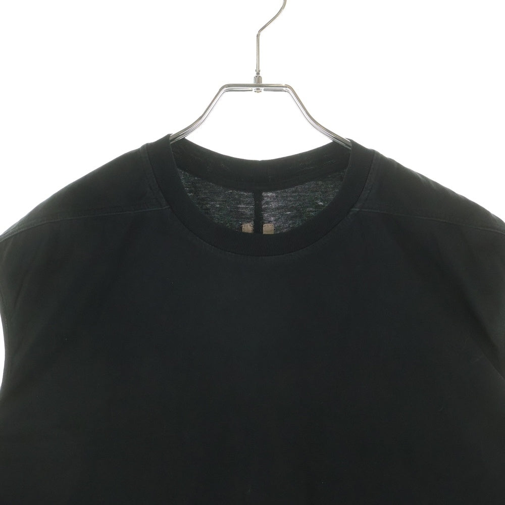 Rick Owens(リックオウエンス) 23AW NO SLEEVE CREW NECK SHIRTS クルーネック カットソー ノースリーブ タンクトップ ブラック RU02C7160-JA