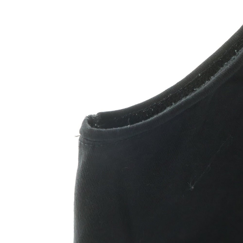 Rick Owens(リックオウエンス) 23AW NO SLEEVE CREW NECK SHIRTS クルーネック カットソー ノースリーブ タンクトップ ブラック RU02C7160-JA