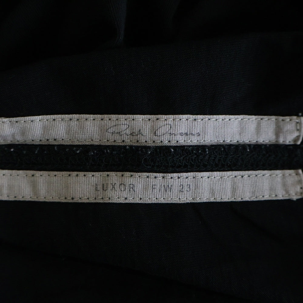 Rick Owens(リックオウエンス) 23AW NO SLEEVE CREW NECK SHIRTS クルーネック カットソー ノースリーブ タンクトップ ブラック RU02C7160-JA