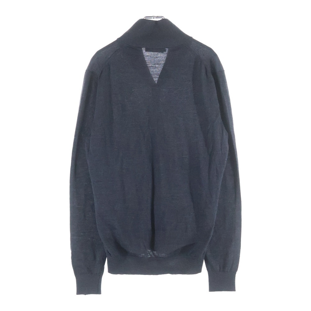 DSQUARED2(ディースクエアード) ダブルポケット メープルロゴデザイン ニット カーディガン グレー S71HA0338