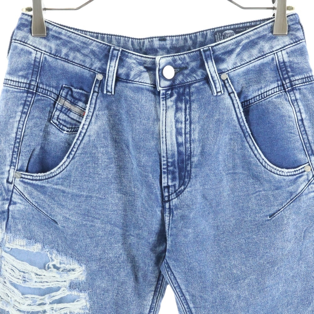 DIESEL(ディーゼル) ダメージ加工 スキニーデニムパンツ ジーンズ レディース インディゴ
