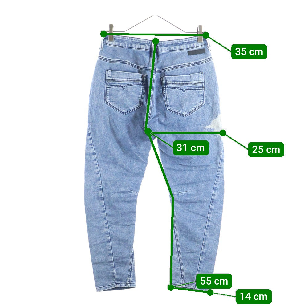 DIESEL(ディーゼル) ダメージ加工 スキニーデニムパンツ ジーンズ レディース インディゴ