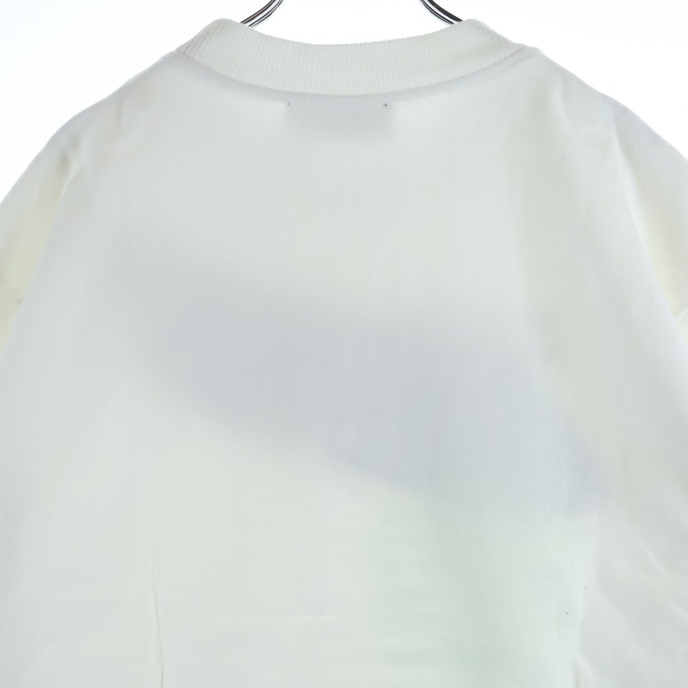 DIESEL(ディーゼル) フロントデザイン クルーネックスウェットトレーナー ホワイト