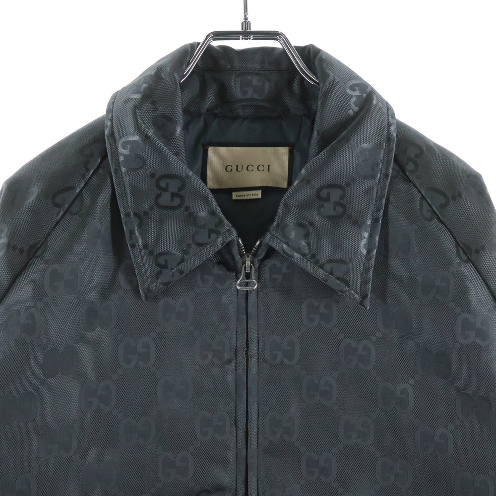 GUCCI(グッチ) OFF THE GRID SERIES NYLON JACKET オフザグリッド GGスプリーム総柄 ジップアップ ジャケット グレー 654843 ZAEBN