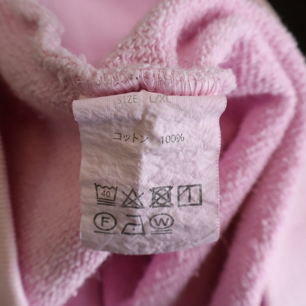 JUN / NAKAYAMA(ジュンナカヤマ) ドローストリング ノースリーブ フーデッド プルオーバー パーカー ピンク