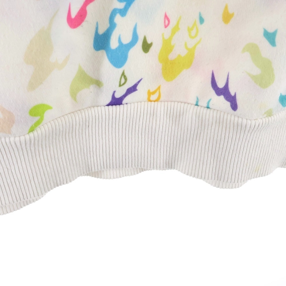 NO BRAND(ノーブランド) DURAGDEV ドゥラグデブ 20SS MANGA CAMO HOODIE 総柄プリント フロントポケット フーデッド プルオーバー パーカー ホワイト 20S-HD01-DV