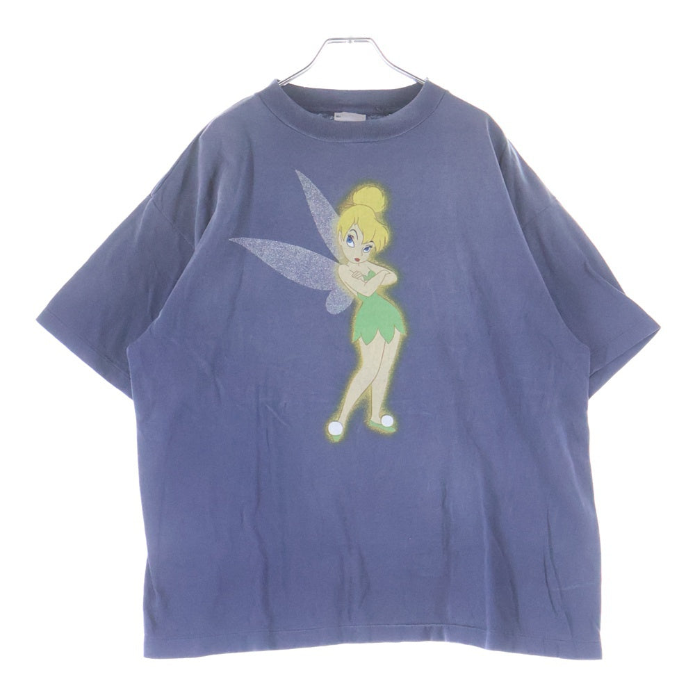 SAINT MICHAEL(セントマイケル) 26SS ×DISNEY TINKER BELL DSN_SS TEE ディズニー ティンカーベル クルーネック半袖Tシャツ カットソー ネイビー SM-MK8-0000-C79