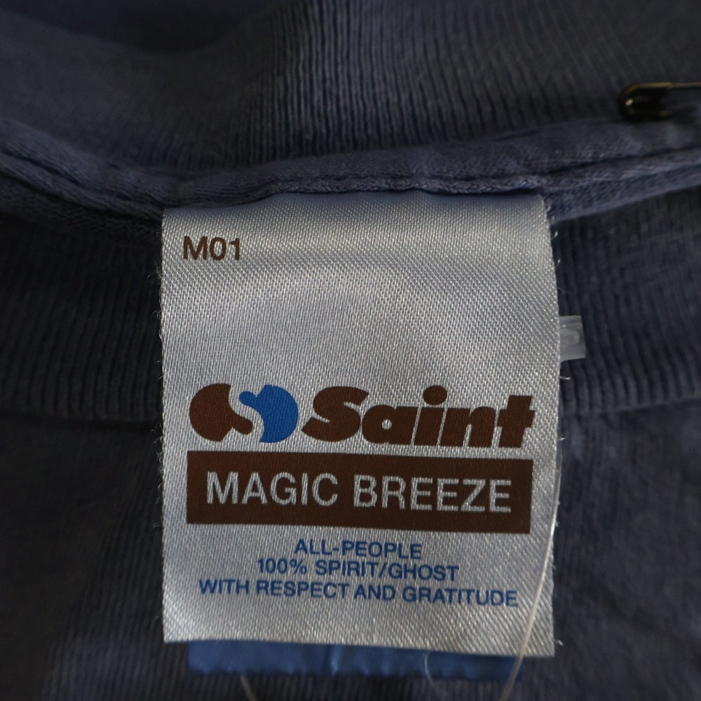 SAINT MICHAEL(セントマイケル) 26SS ×DISNEY TINKER BELL DSN_SS TEE ディズニー ティンカーベル クルーネック半袖Tシャツ カットソー ネイビー SM-MK8-0000-C79