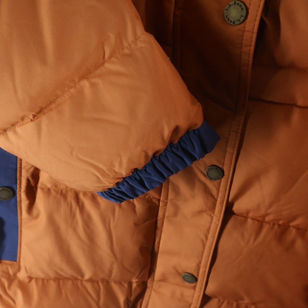 L.L.Bean(エルエルビーン) MAINE WARDENS PARKA メイン ウォーデンズ ダブルポケット ジップアップ フーデット ダウンジャケット オレンジ DL303