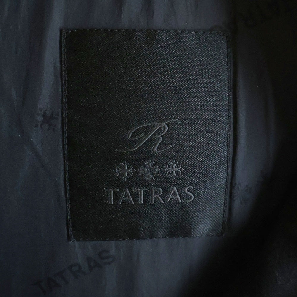 TATRAS(タトラス) 23AW DOMIZIANO ドミッツィアーノ アームロゴデザイン ジップアップ ダウンジャケット ブラック MTRL23A4289-D