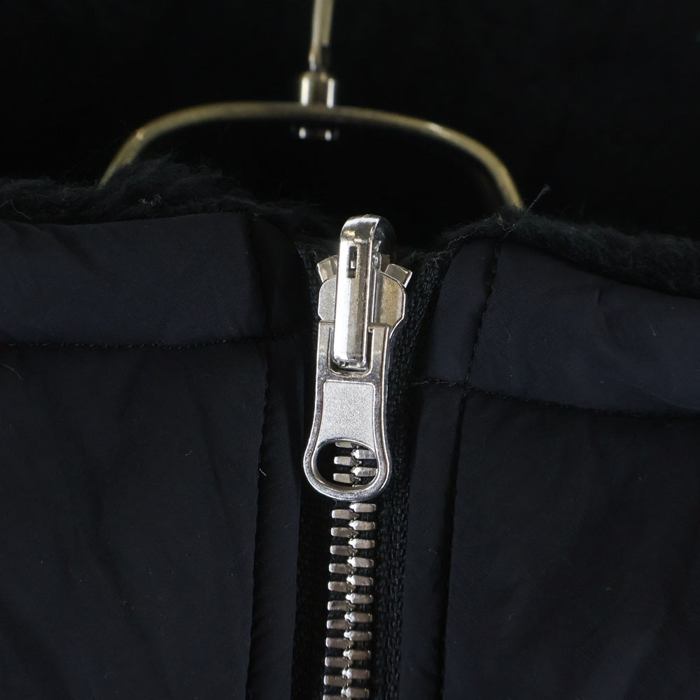 ASTRAET(アストラット) フェイクファー リバーシブル フーデッド ナイロンジャケット ブラック レディース 5425-199-0112