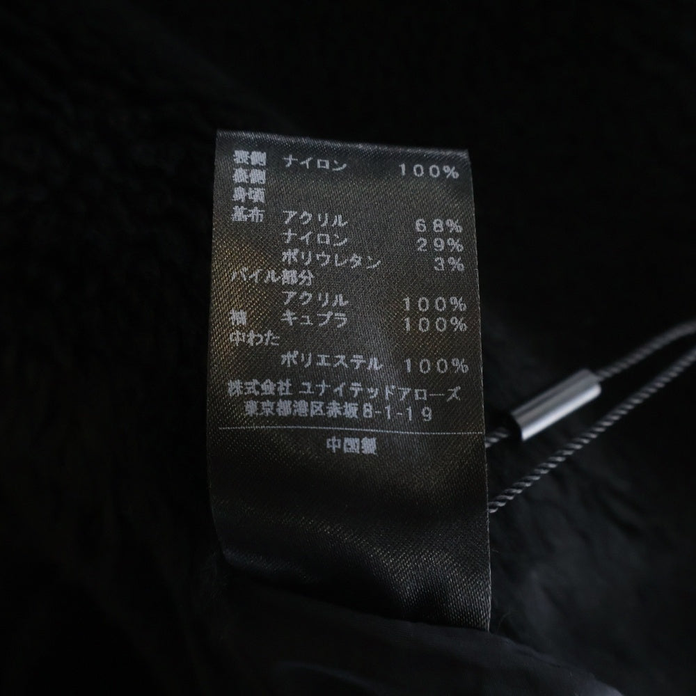 ASTRAET(アストラット) フェイクファー リバーシブル フーデッド ナイロンジャケット ブラック レディース 5425-199-0112