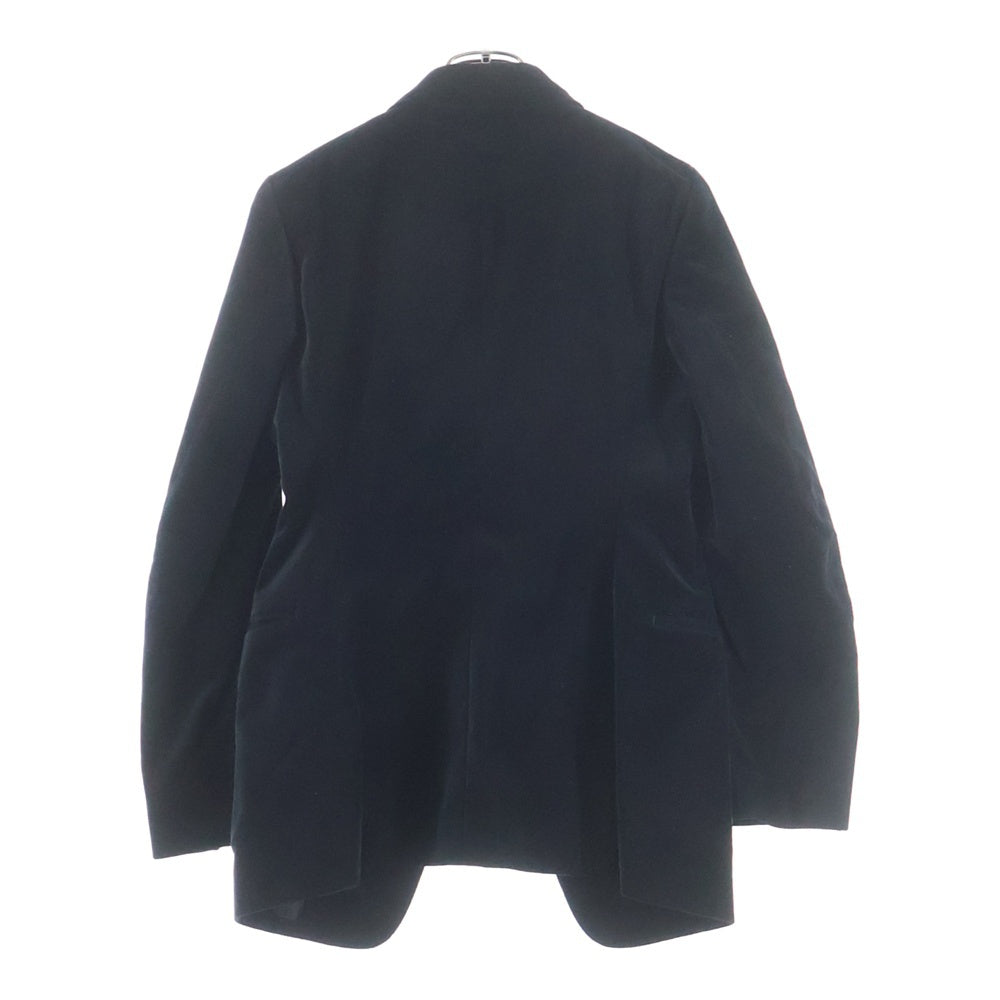 JUN MIKAMI(ジュンミカミ) ×BRISBANE MOSS ブリスベンモス ベルベット ピークドラペル 1B テーラードジャケット ブラック