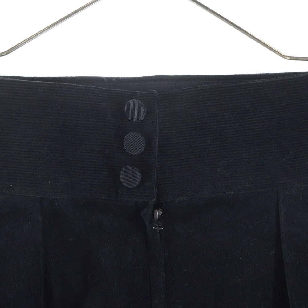 JUN MIKAMI(ジュンミカミ) ×BRISBANE MOSS ブリスベンモス ベルベット マルチタック バルーンスカート ブラック レディース