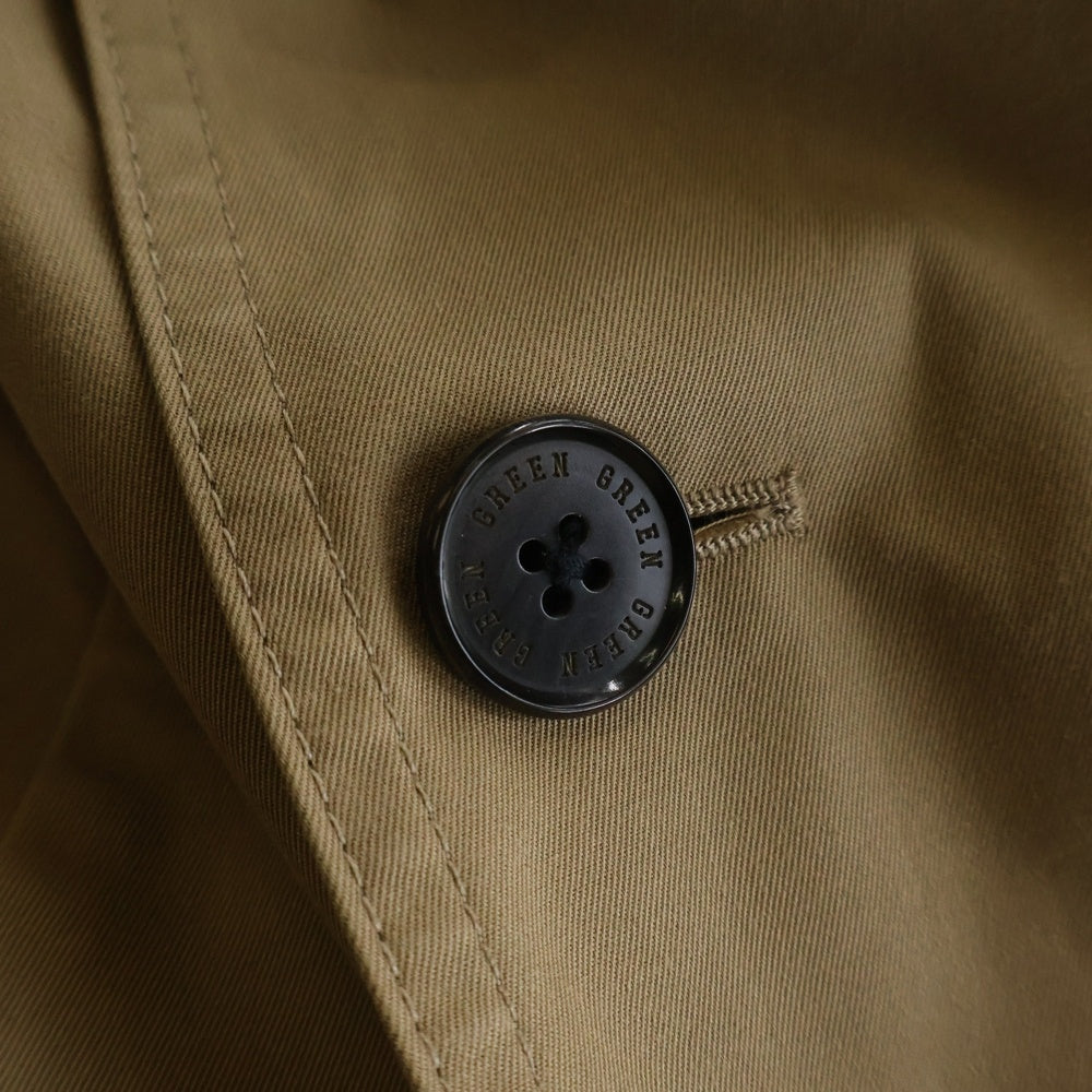 green(グリーン) 日本製 ウールライナー ウエストベルト コットンポリ トレンチコート ベージュ