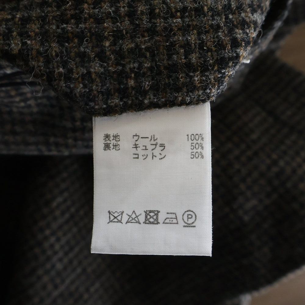 JUN MIKAMI(ジュンミカミ) 22AW ウールツイード アームピットカットアウト Vネック ミニワンピース レディース ブラウン 22AW-13H