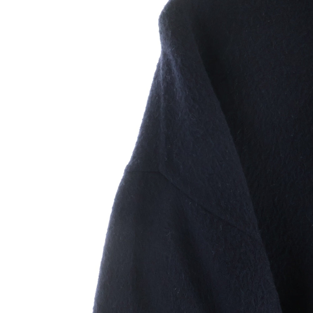 ENFOLD(エンフォルド) リバーウール ロングガウンコート ネイビー