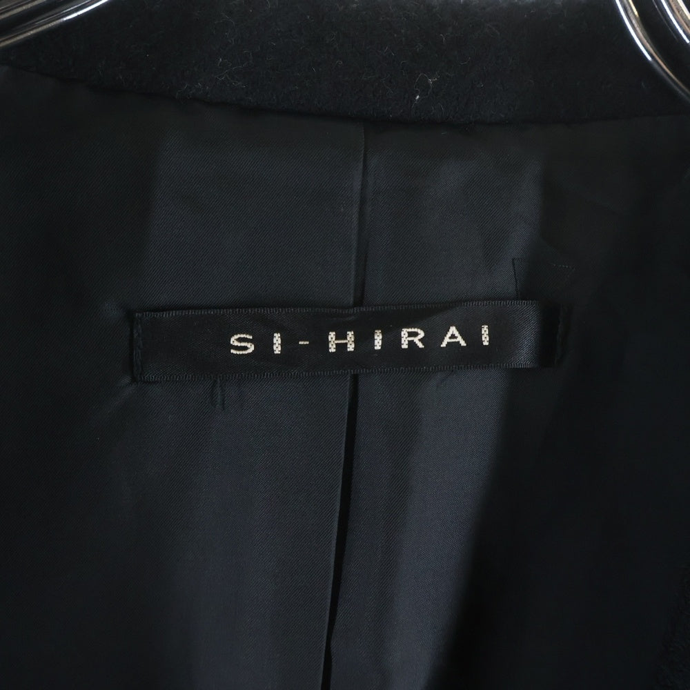 NO BRAND(ノーブランド) SI-HIRAI スーヒライ 日本製 ウールアルパカ 3B ハーフコート ブラック レディース CHW-2632