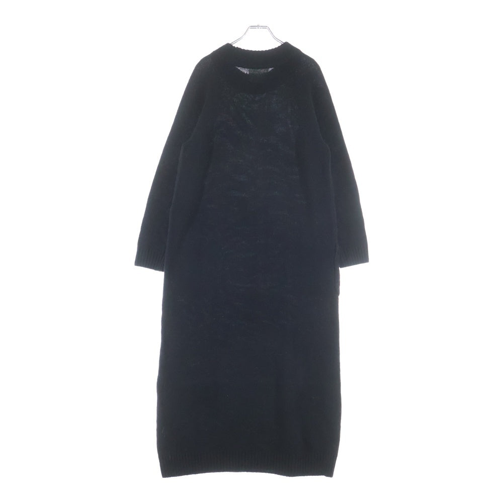 UNITED ARROWS(ユナイテッドアローズ) ダブルポケット ウールナイロン ロング ニットワンピース ブラック レディース 1966-199-0597