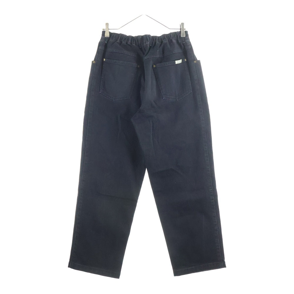 COMFORTABLE REASON(コンフォータブル リーズン) ウエストゴム ストレッチ コットン イージーデニムパンツ ブラック