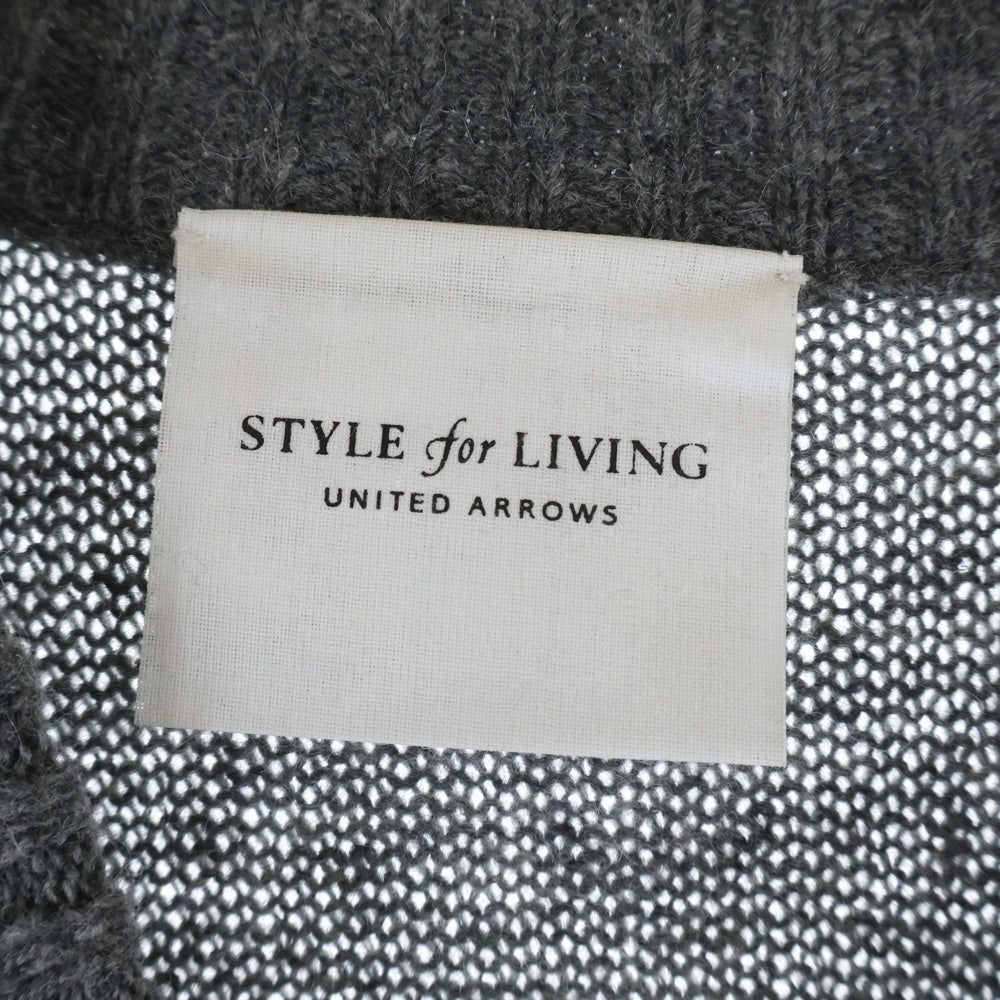 UNITED ARROWS(ユナイテッドアローズ) ダブルポケット ウールナイロン ロング ニットワンピース グレー レディース 1966-199-0597