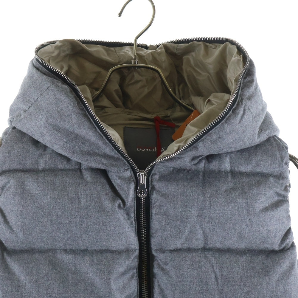 DUVETICA(デュベティカ) FEBEDUE フェべドゥエ フルジップ フーデッド ウールナイロンダウンベスト グレー 152-D.911.00.U/1087