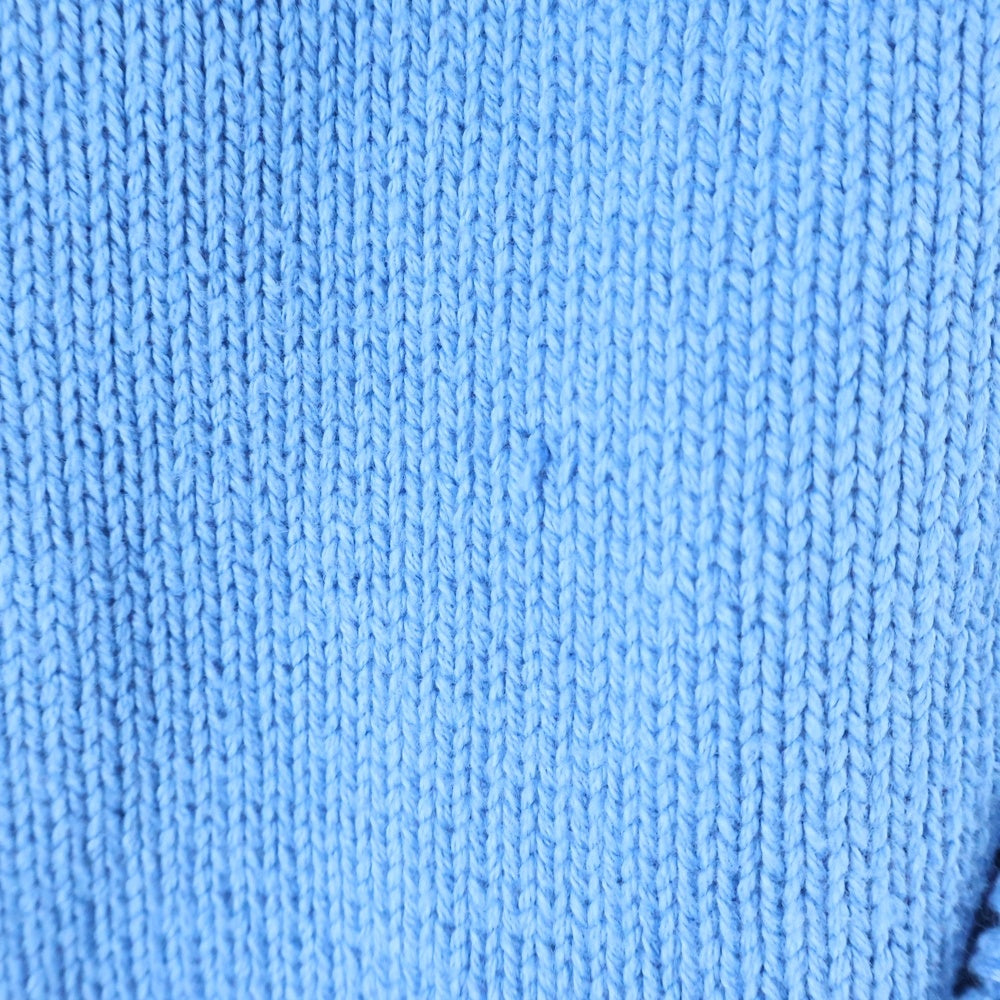 anachronorm(アナクローム) AN394 BICOLOR DRIVERS KNIT バイカラードライバーズニット ブルー