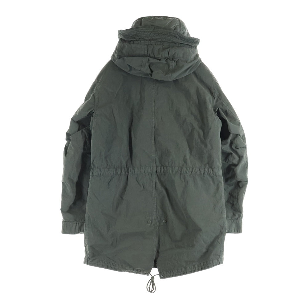 C.P. Company(シーピーカンパニー) 50-FILL RUBBER PARKA HOODED PADDING 50フィル ラバー フーデッド ジップアップ ナイロンパディングジャケット カーキ 13CMOW274A 005966G