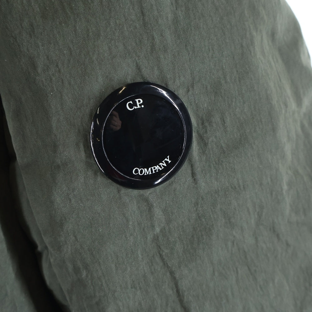 C.P. Company(シーピーカンパニー) 50-FILL RUBBER PARKA HOODED PADDING 50フィル ラバー フーデッド ジップアップ ナイロンパディングジャケット カーキ 13CMOW274A 005966G
