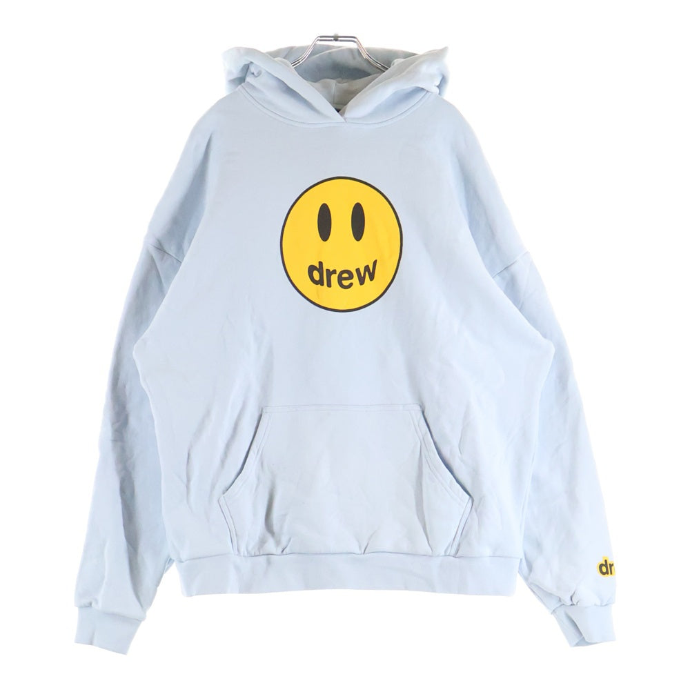 drew house(ドリューハウス) フロントロゴデザイン フーデッド スウェット パーカー ライトブルー