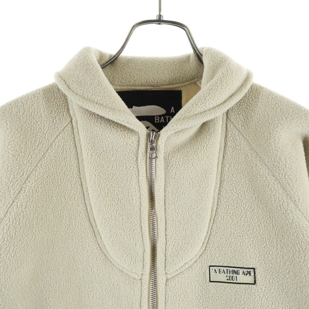 A BATHING APE(アベイシングエイプ) 00S VINTAGE POLARTEC ヴィンテージ 初期ロゴ ロゴデザイン ポーラテック ジップアップ ボアジャケット ベージュ