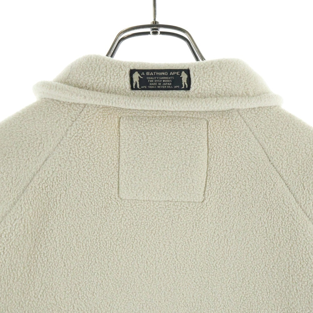 A BATHING APE(アベイシングエイプ) 00S VINTAGE POLARTEC ヴィンテージ 初期ロゴ ロゴデザイン ポーラテック ジップアップ ボアジャケット ベージュ