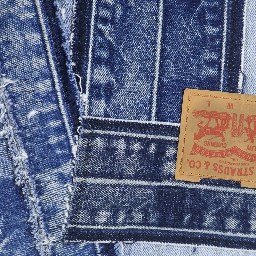 Levi's premium(リーバイスプレミアム) 501 ORIGINAL オリジナル パッチワークデザイン ボタンフライ デニムパンツ インディゴ PC9-0050I-3556