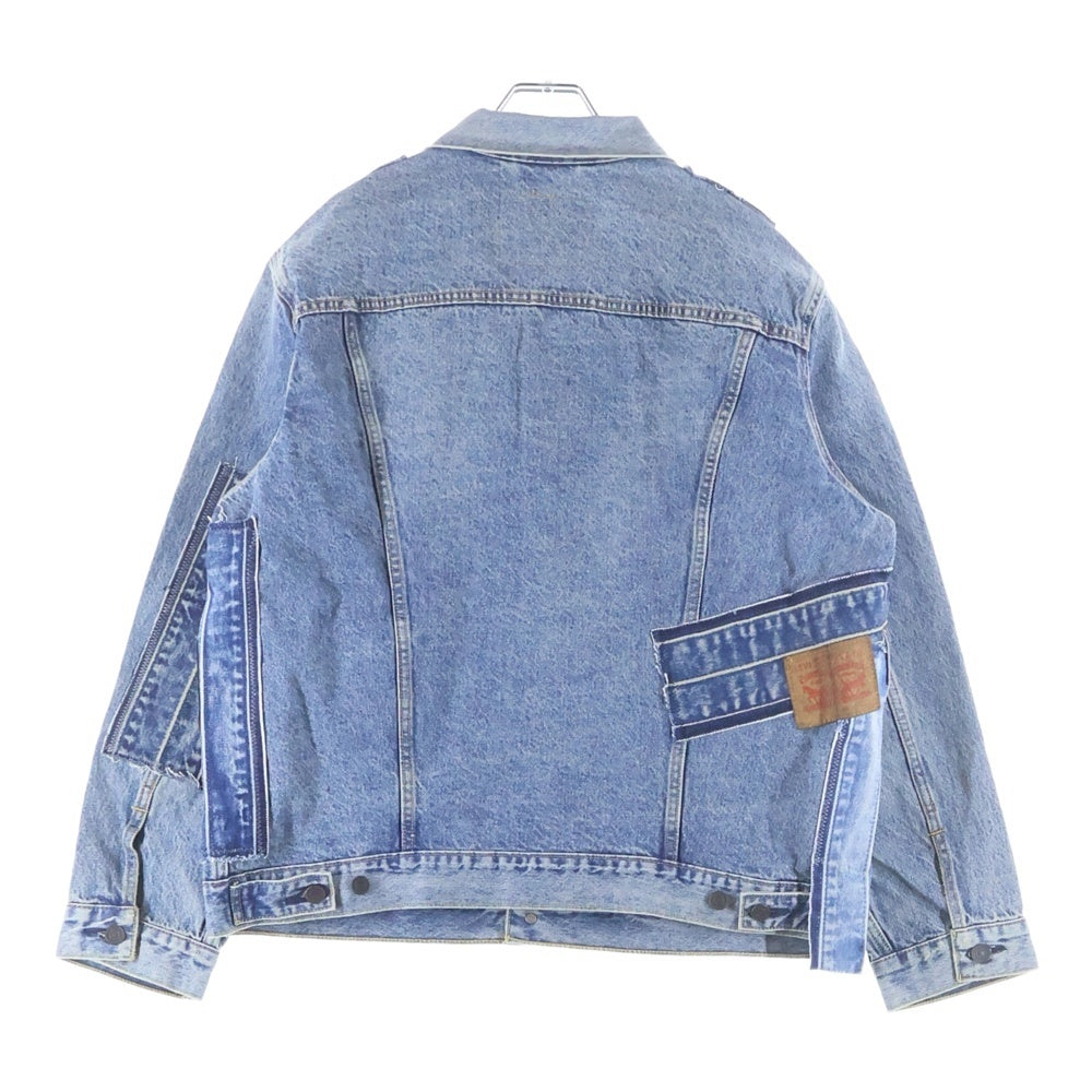 Levi's premium(リーバイスプレミアム) パッチワークデザイン ダブルポケット デニムジャケット インディゴ PC9-72334-0708