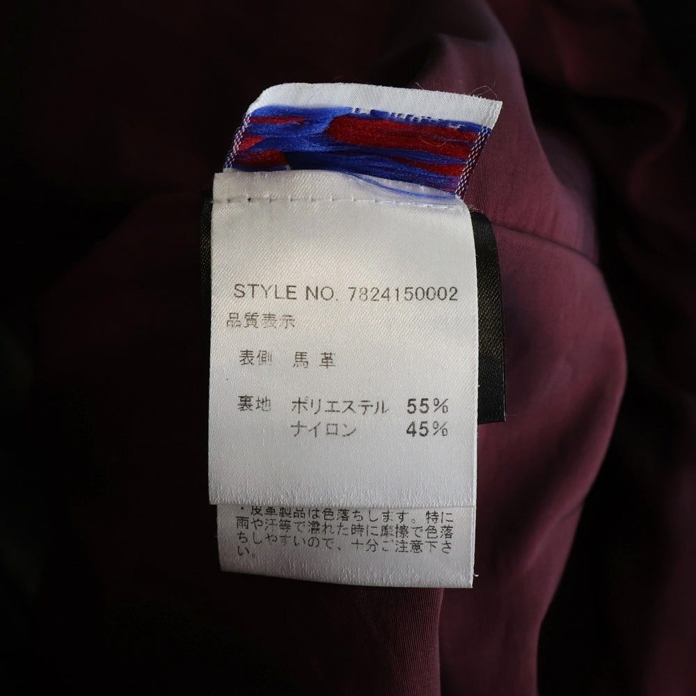 SCHOTT(ショット) USA製 641XXH HORSEHIDE CAFE RACER ホースハイド カフェレーサー シングルライダース レザージャケット ブラック 7824150002