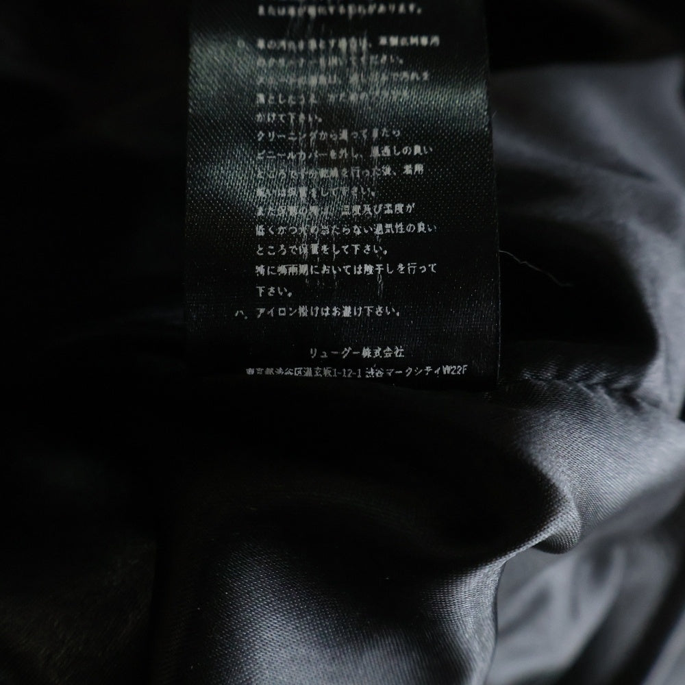 NO BRAND(ノーブランド) LIUGUU LEATHERS シングルライダースレザージャケット ブラック