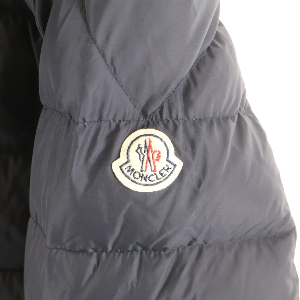MONCLER(モンクレール) 17AW CLUNY ジップアップ ファー付き フーデットダウンジャケット ネイビー C20914138025