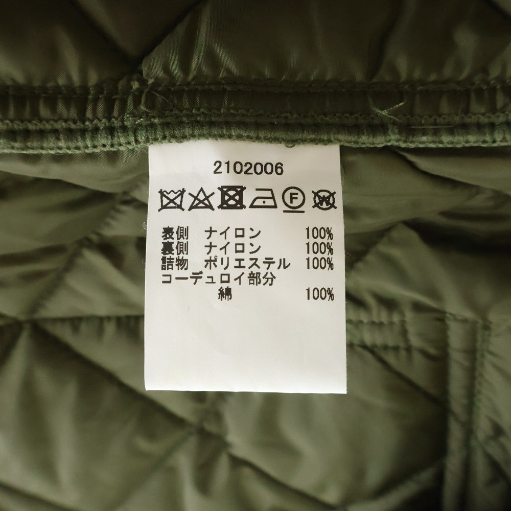 Barbour(バブアー) BEDALE SL QUILT NYLON ビデイル エスエル キルティング ナイロン ジャケット カーキ 2102006