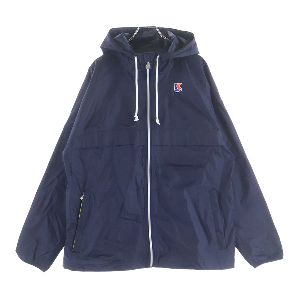 NO BRAND(ノーブランド) K-WAY ケイウェイ REMAKE 1975 CLAUDE リメイク クロード ナイロン ジップアップジャケット ネイビー K3115ZW