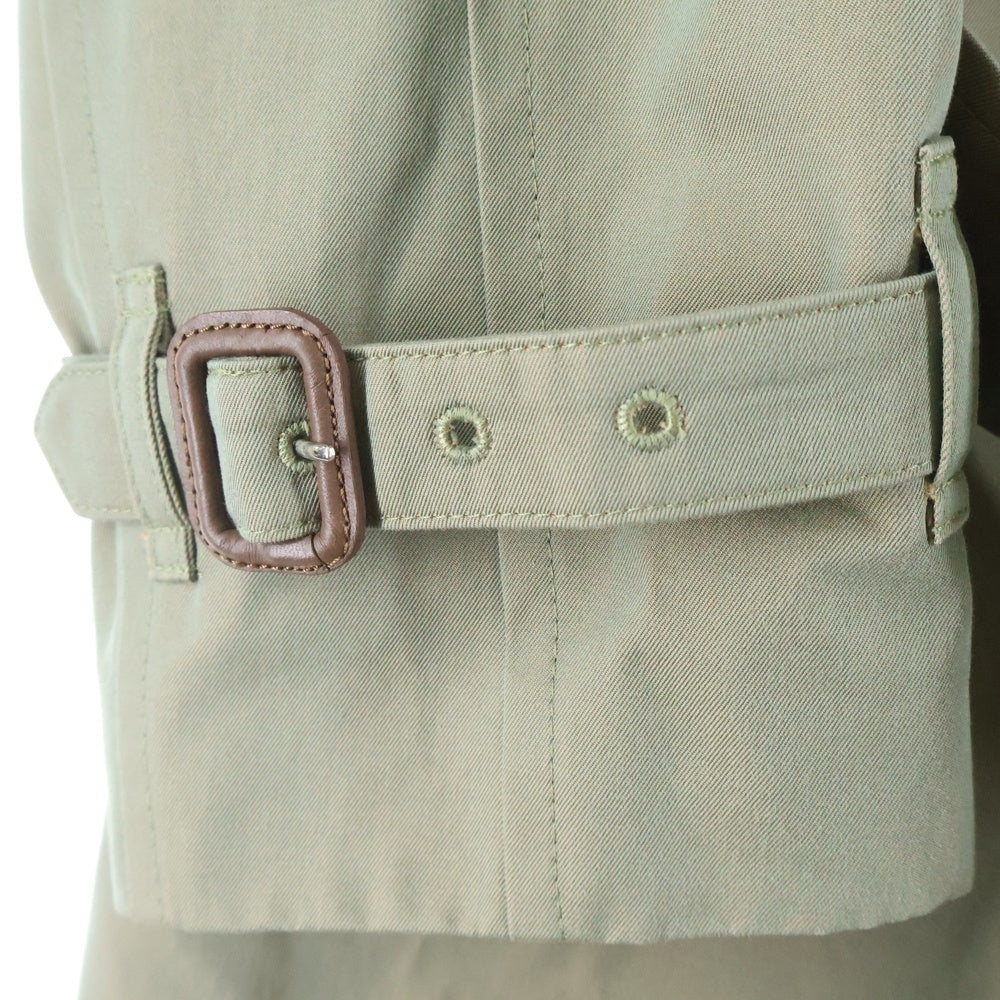 GRENFELL(グレンフェル) UK製 JOHNSTONS OF ELGIN ジョンストンズ オブ エルガン コットン ルミナスシャンブレー トレンチコート カーキ