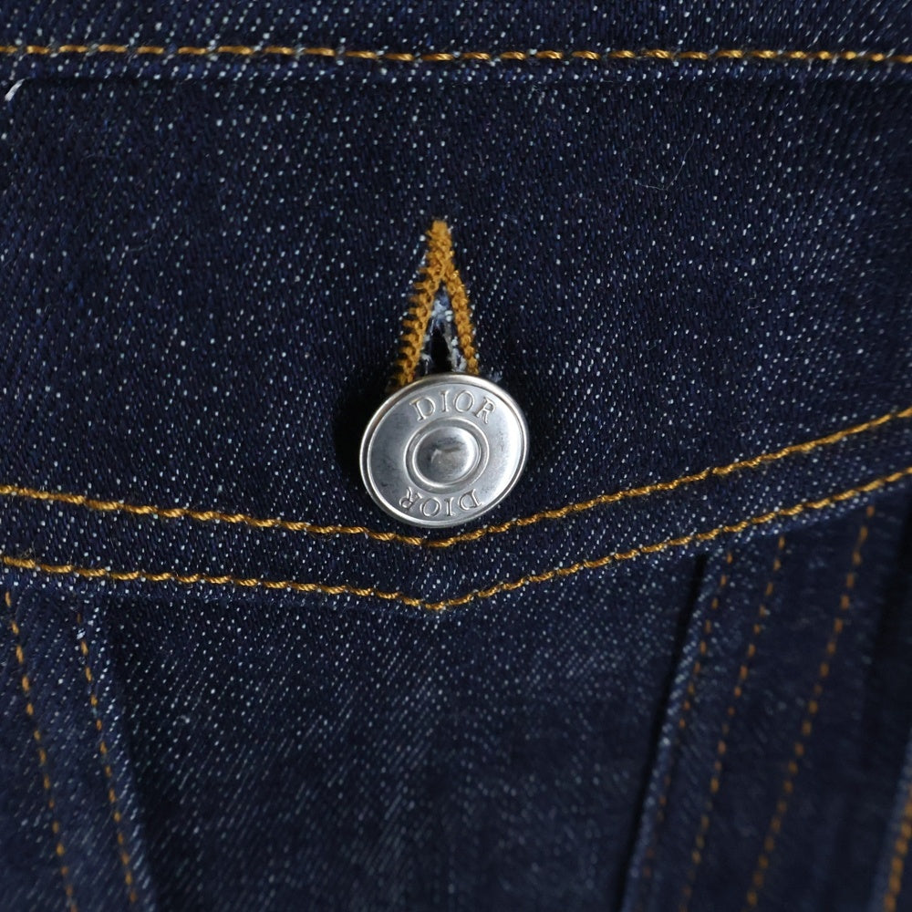 DIOR(ディオール) 20SS 裏地オブリーク総柄 トロッター プリント デニムジャケット インディゴ 013D482B226X
