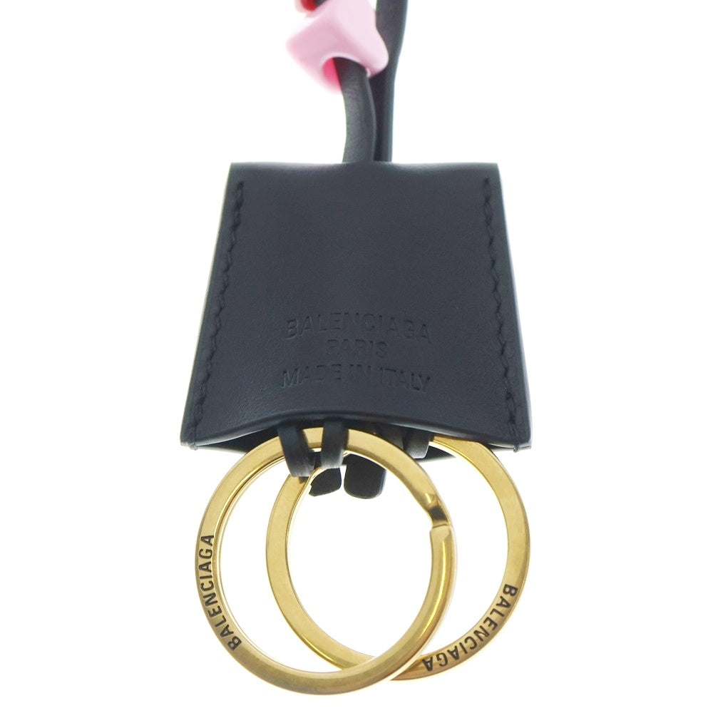 BALENCIAGA(バレンシアガ) 25SS RODEO CHARM ロデオチャーム クロッシュクレ ロゴキーホルダー キーリング マルチカラー 810418 2ABE5 レディース