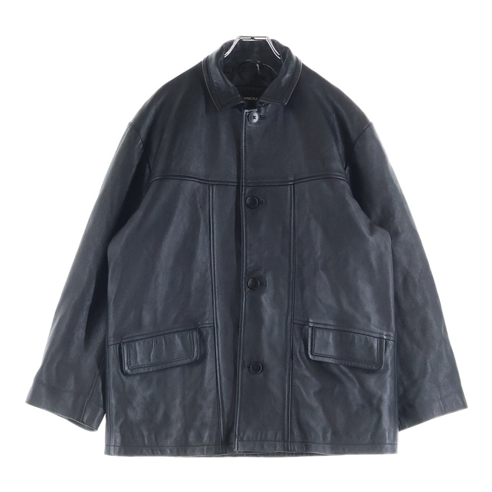PENNEYS TOWNCRAFT(ぺニーズタウンクラフト) LEATHER CAR COAT シープレザー カーコート ジャケット ブラック