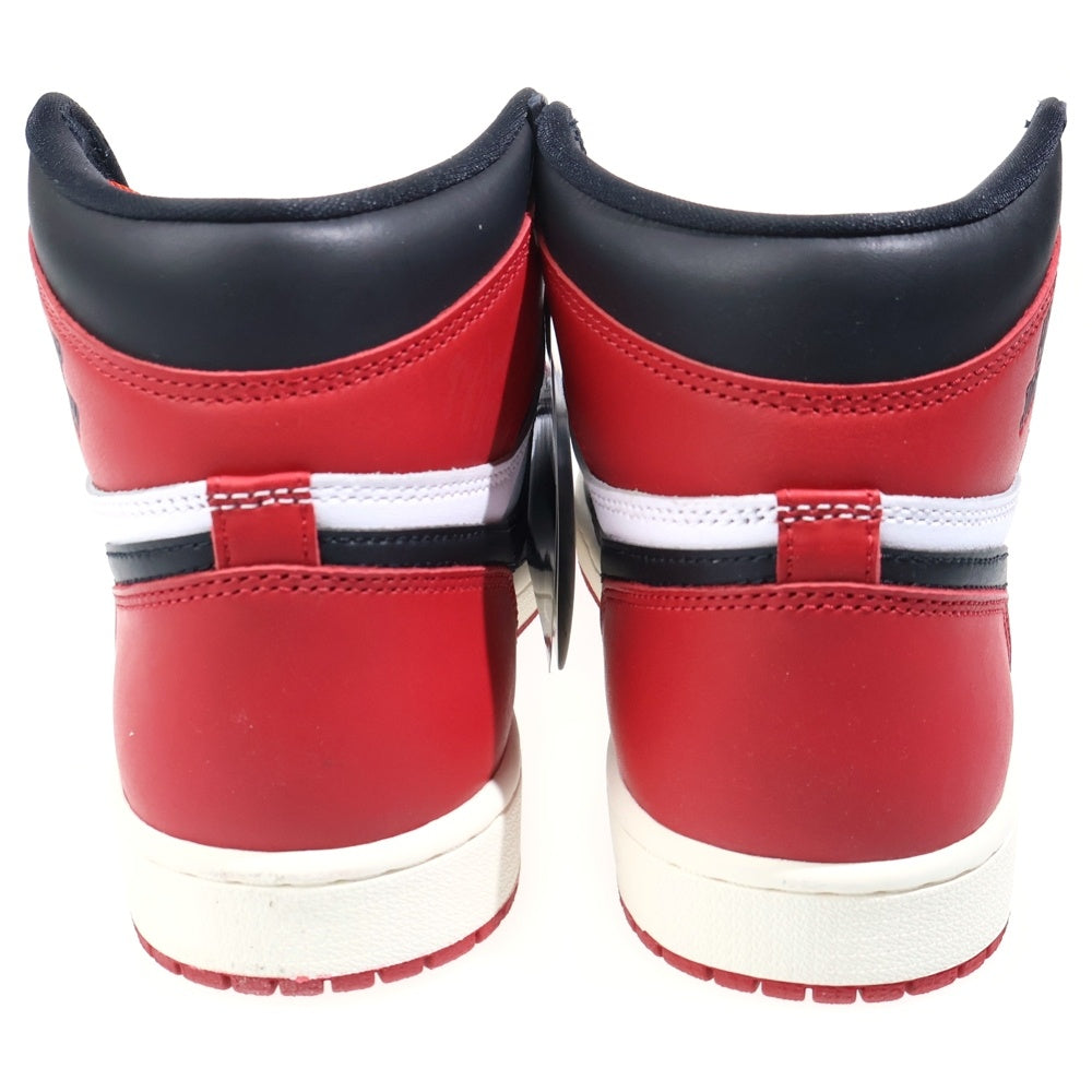 NIKE(ナイキ) AIR JORDAN 1 RETRO HIGH OG BLACK TOE REIMAGINED エアジョーダン レトロ ブラックトゥリイマジンド ハイカットスニーカー US8.5/26.5cm DZ5485-106