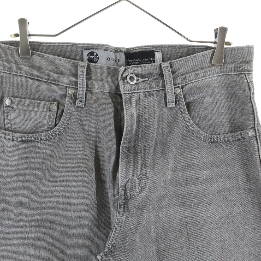 Levi's(リーバイス) SILVERTAB LOOSE シルバータブ ルーズ ジップアップ デニムパンツ グレー PC9-A3421-0006