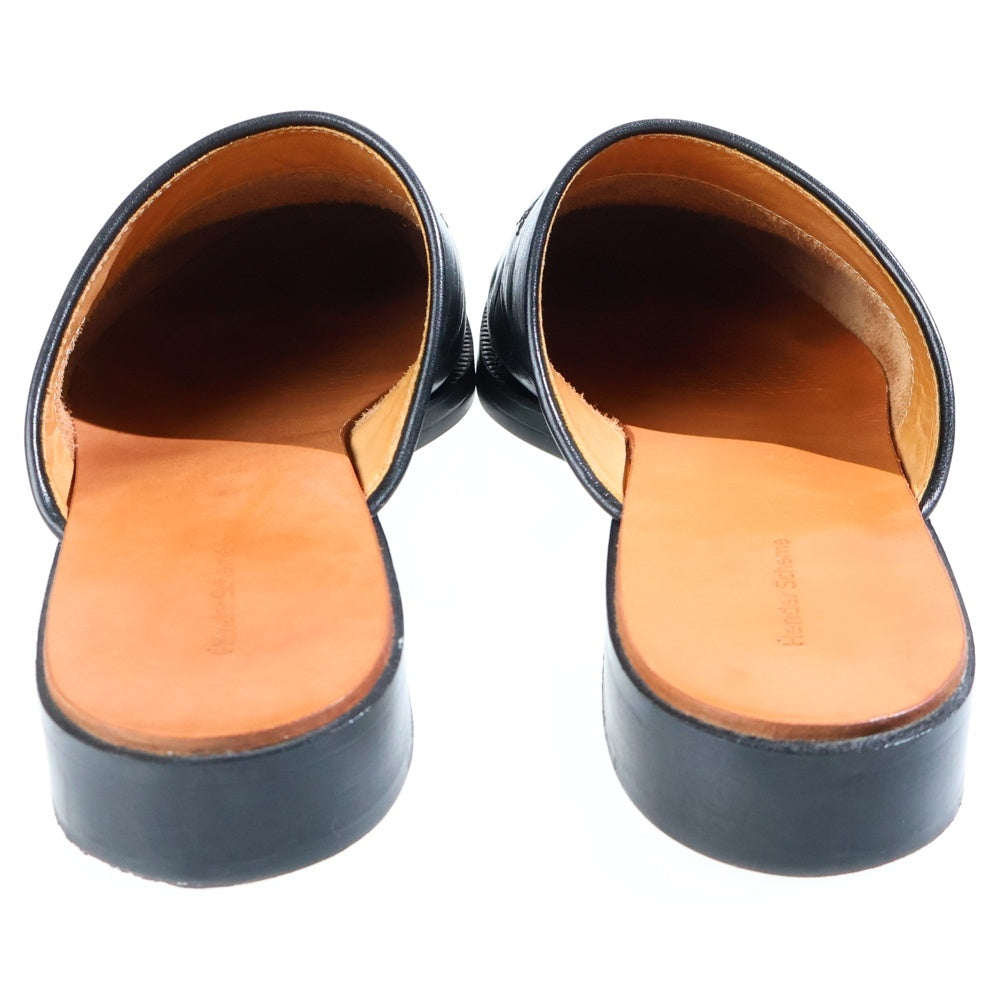 Hender Scheme(エンダースキーマ) CHEAK チーク エンブロイダリーデザイン ウエスタン レザーサンダル ブラック DI-RS-CHK